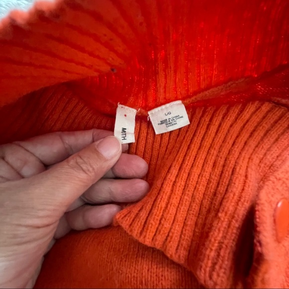 Anthropologie Moth burnt orange sweater - Picture 6 of 8